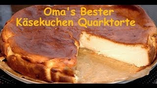 Omas bester Käsekuchen Quarkkuchen nach alten Rezept ohne Boden locker lecker [upl. by Iot]