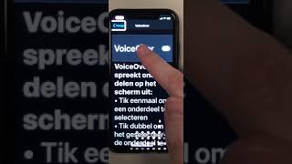 VoiceOver aanzetten of uitzetten op iPhone of iPad [upl. by Atiseret]