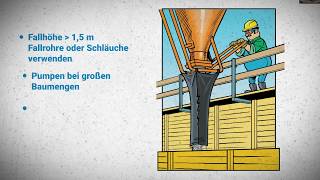 Richtig betonieren 1  EINBRINGEN DES BETONS [upl. by Llekram]