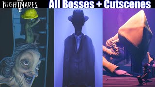 Little Nightmares 2  All Bosses with Cutscenes PC 1080p 60 [upl. by Itsyrc952]