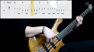 Red Hot Chili Peppers  Road Trippin Bass Cover Play Along Tabs In Video [upl. by Waynant]