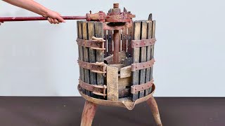 Antique Grape Press Restoration [upl. by Bartlet]