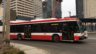 TTC Bus Action at Eglinton Station [upl. by Kcoj]