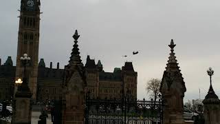 Chinook Helicopter Landing on Parliament Hill [upl. by Ibok]