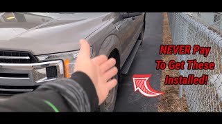 How To Install Running Boards On Your F150 VERY EASY [upl. by Elylrac]