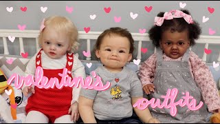 Dressing my Reborn Babies for Valentines Day  Kelli Maple [upl. by Htevi]