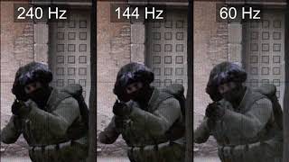 Slow motion 240Hz vs 144Hz vs 60Hz  CSGO [upl. by Radmilla672]