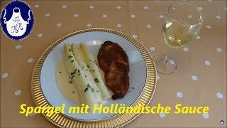 Spargel mit Holländische Sauce [upl. by Akamahs]