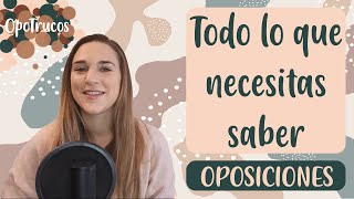 OPOSICIONES para PRINCIPIANTES 👶🏼 ¿QUÉ son ¿CUÁNTAS existen ¿CUÁL ELEGIRESTUDIAR como opositor 🤔 [upl. by Ameluz]