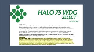 Halo 75 WDG Select Label And Use [upl. by Waugh977]