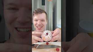 Zuckerfreie Himbeer Muffins music vlog shorts [upl. by Tija]