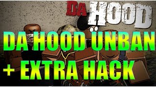 ROBLOX DA HOOD UNBAN SCRIPT   EXTRA GUI SHOWCASE  THE BEST [upl. by Airrotal]