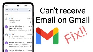 Cant receive email on Gmail app on Android fix [upl. by Naxor790]