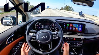 The New 2022 KIA Carnival SX Minivan POV Test Drive [upl. by Arrim343]