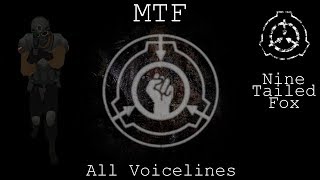 MTF NineTailed Fox  All Voicelines with Sutbtitles  SCP  Containment Breach v1311 [upl. by Akeemaj]