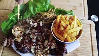 Entrecôte frite food cooking yummy recipe bœuf entrecote recette [upl. by Etteve243]