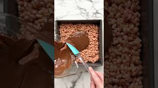 Brown butter Rice Krispies treats with chocolate [upl. by Enilrae]