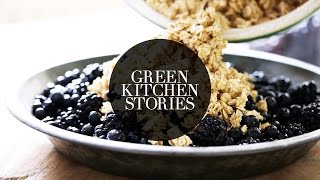 Baked Blackberry amp Blueberry Crumble  Green Kitchen Stories [upl. by Breeze155]