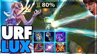 ZERO SECOND COOLDOWN ULTIMATE  URF LUX FULL GAMEPLAY  BunnyFuFuu [upl. by Agretha]