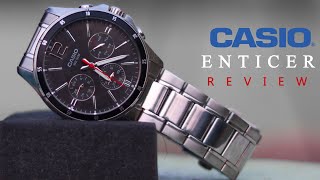 CASIO  ENTICER MEN MTP1374D1AVDF  A832  REVIEW [upl. by Anilram]