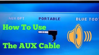 How To Use The AUX Portable Music Cable [upl. by Nicko]