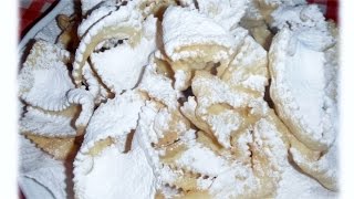 RECETA DULCES ITALIANOS DE CARNAVAL  CROSTOLI  CHIACCHIERE  FRAPPE  CENCI  BUGIE  GALANI [upl. by Anitsihc]