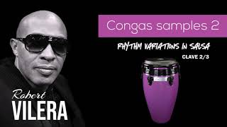 RobertVilera Congas Samples 2  BPM 180 [upl. by Drews947]