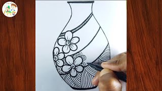 How to draw mandala art for beginners l Mandala art design l Mandala drawing [upl. by Hgielrak]