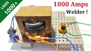 New Idea  Make 1000 Amps Welding Machine with Microwave Transformer  High Current Welder [upl. by Celio]