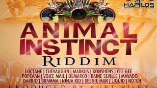 ANIMAL INSTINCT RIDDIM MIX JAN 2013 KURT RILEYTECHNIQUES RECORDS DEEJAYHELLRELL [upl. by Ardnuasal]