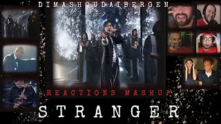 Dimash  STRANGER New Wave 2021 REACTIONS COMPILATION [upl. by Ennahteb37]