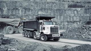 DRAMIS D55T by Simard Suspensions Kenworth C500 chassis  Mining truck [upl. by Ainerol5]