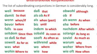 German conjunctions  wwwgermanforspaldingorg [upl. by Naaman]