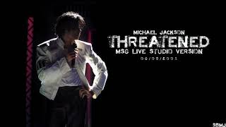 Michael Jackson  Threatened Live Studio Instrumental Fanmade MSG Rehearsals [upl. by Ecnerrot]