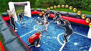 SIDEMEN GIANT SLIP AND SLIDE FOOTBALL [upl. by Lleral]