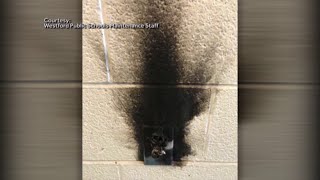 Student facing charges after viral challenge sparks fire at school [upl. by Yecal]