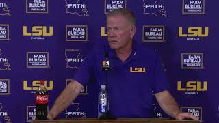 LSU Football Postgame Press Conference  vs Ole Miss [upl. by Bully]