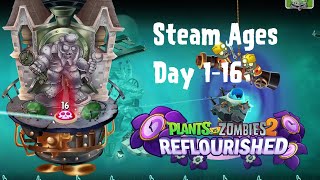 PvZ 2 Reflourished Steam Ages Part 1  All Levels 116 [upl. by Sula753]