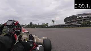 546s lap in a Rotaxmax Evo Senior Parolin kart at City Karting Shah Alam [upl. by Uhp]