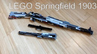 LEGO Springfield 1903 Working Brickshooter [upl. by Nide]