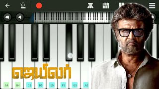 Jailer BGM  Easy Piano Tutorial  Anirudh  Rajinikanth [upl. by Vlada]