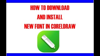 how to download and install fonts in coreldraw how to install fonts on windows 10 [upl. by Nasaj]