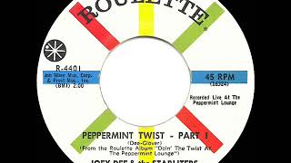 1962 HITS ARCHIVE Peppermint Twist Part 1  Joey Dee amp the Starliters a 1 record [upl. by Kinom]