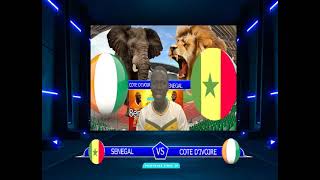 CAN 2023 COTE D’IVOIRE FACE SENEGAL 8em DE FINAL CAN 2024 [upl. by Simonsen]