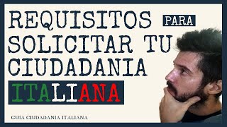 REQUISITOS para CIUDADANIA ITALIANA ⭐ Curso Práctico de la Ciudadanía Italiana  Video 1 [upl. by Glovsky]