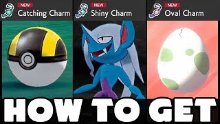 How To Get Shiny Charm Oval Charm and Catching Charm in Pokemon Sword and Shield [upl. by Ertnom661]