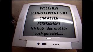 Welchen Schrottwert hat ein alter Fernseher Fernseher zerlegen und Buntmetall recyclen [upl. by Ennayt45]