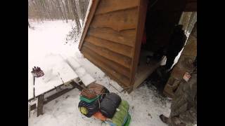 Winter Camping  Oil Creek Pennsylvania Jan 2014 [upl. by Neemsay906]