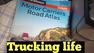 How to use a Truckers road atlas NEW TRUCK DRIVERS 🚚 OTR trucking life [upl. by Einohpets]