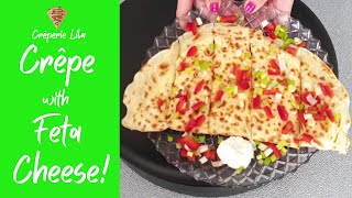 How to make Crepes  Delicious Crepes with Feta Cheese  Crepes Recipe  Food [upl. by Werdnael299]